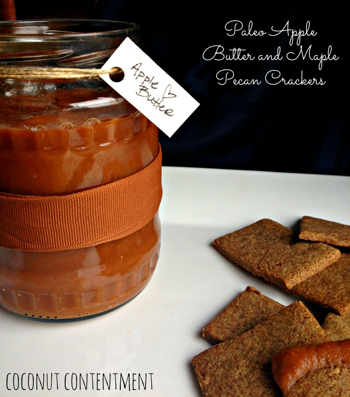 Apple Butter and Maple Pecan Crackers
